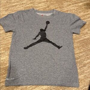 Jordan Gray Dri-Fit Kids T-Shirt